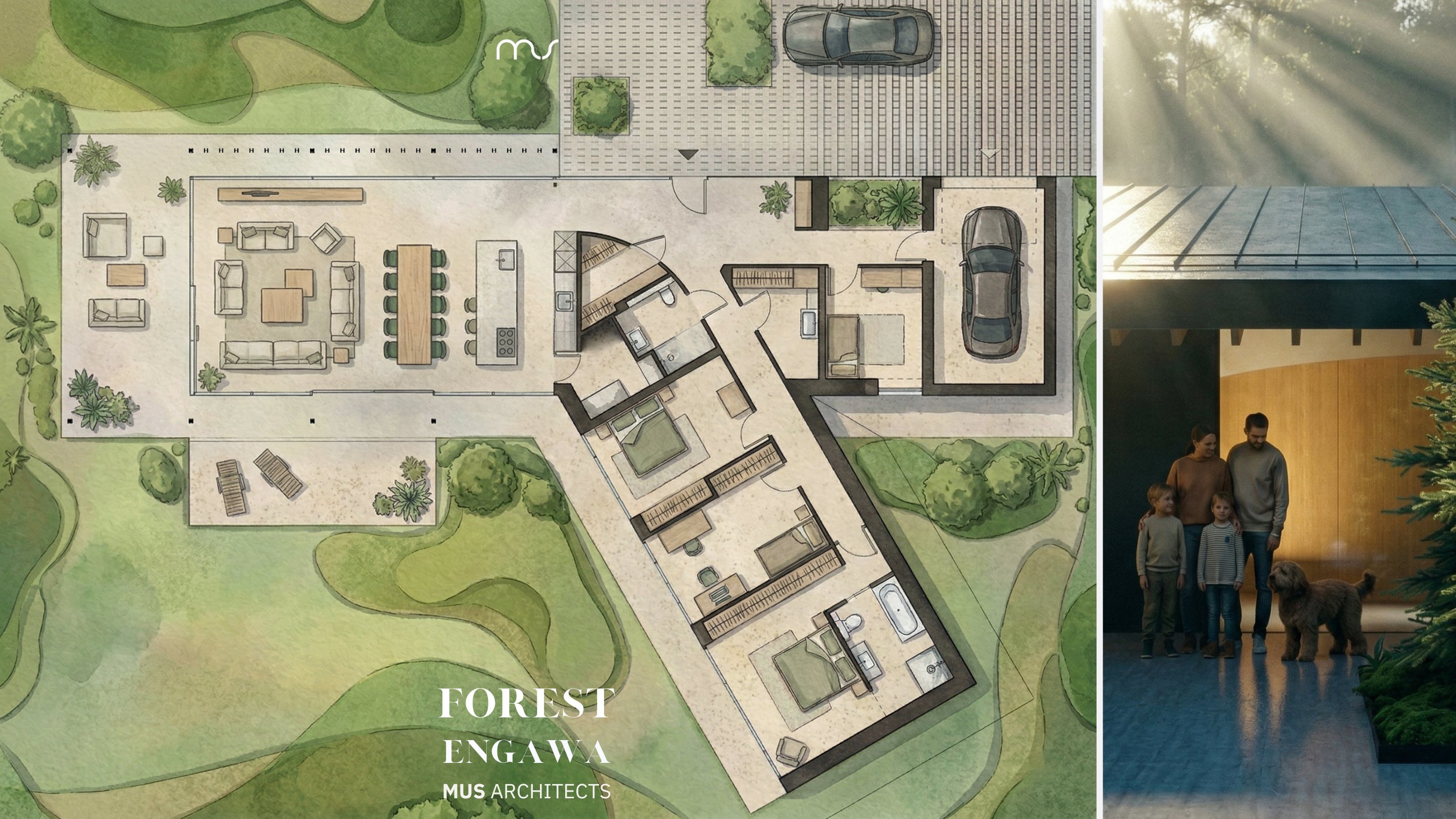 森林缘廊（注：Engawa是日语外来词，常见指房屋与庭院间的走廊，这里FOREST ENGAWA推测是指森林边缘类似廊状的区域，具体含义可能需结合更多语境判断 ） 丨波兰弗罗茨瓦夫丨MUS ARCHITECTS-7