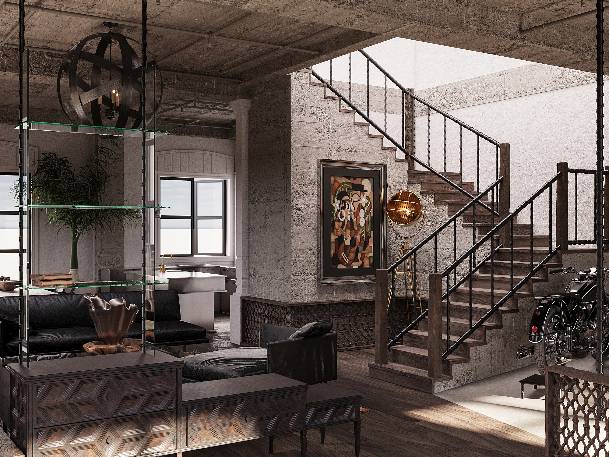 工业风别墅设计丨越南胡志明市丨Demi Filos（Phuong Pham）-0