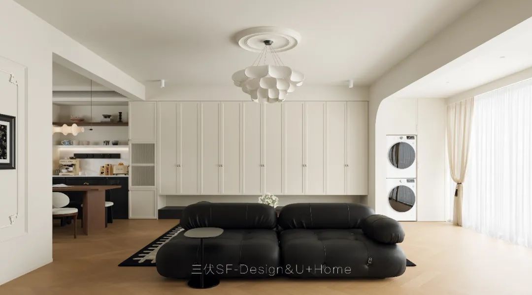 三伏新作丨142㎡法式中古风，四房改两居的温柔相遇-41