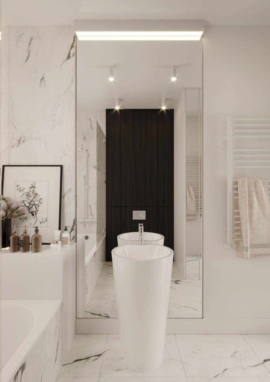 black and white  室内布置丨波兰华沙丨Katarzyna Piotrowska-42