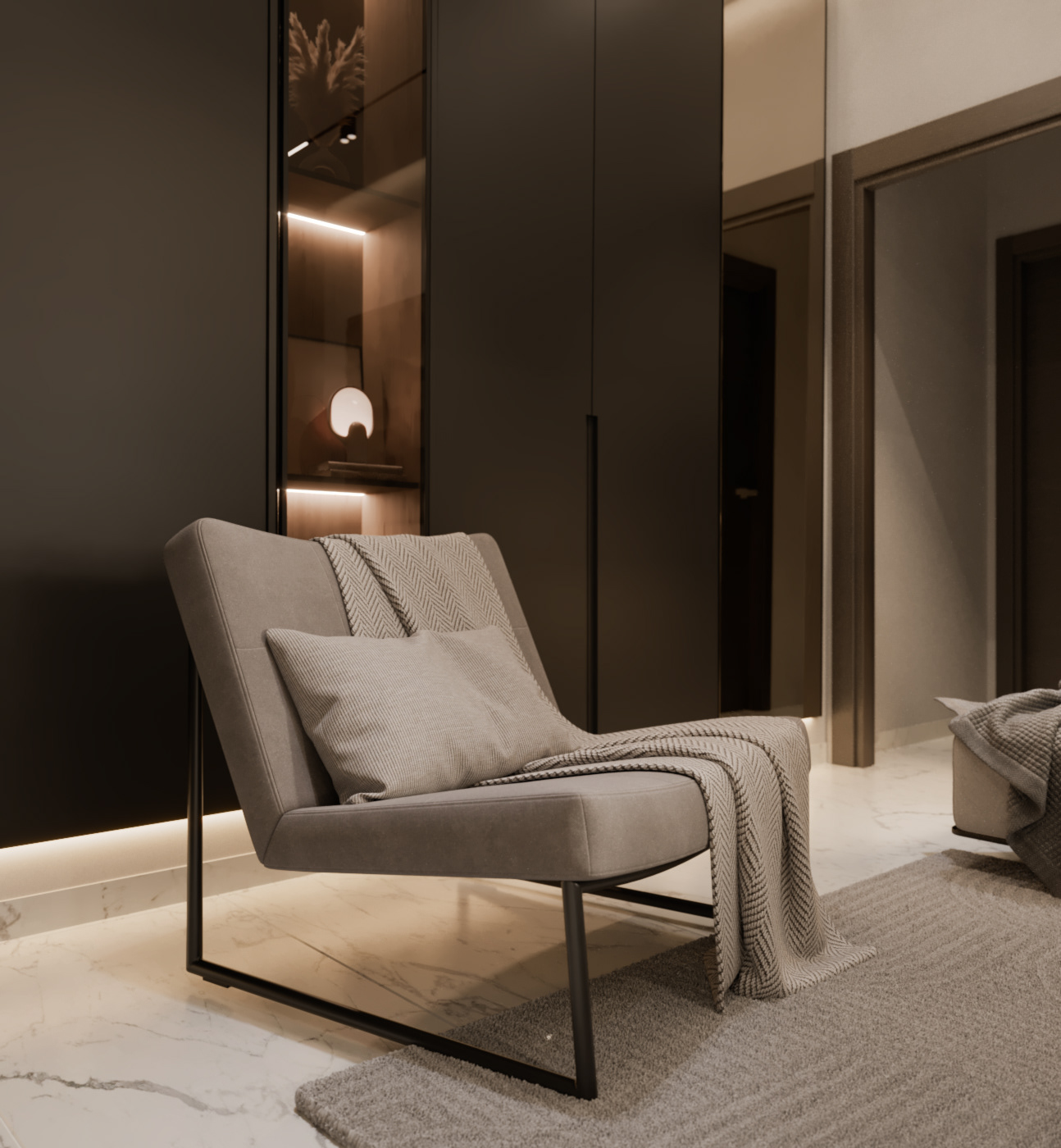 Cosy apartment 室内设计丨突尼斯丨Anamorph agnecy-11