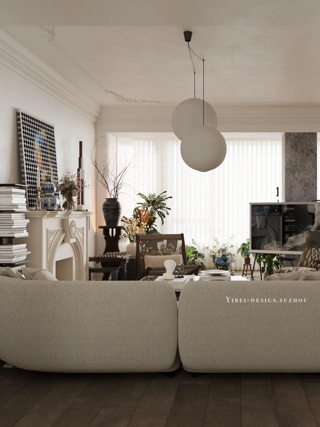 法式浪漫艺术气息居家空间设计丨中国苏州丨YIBEI DESIGN-5