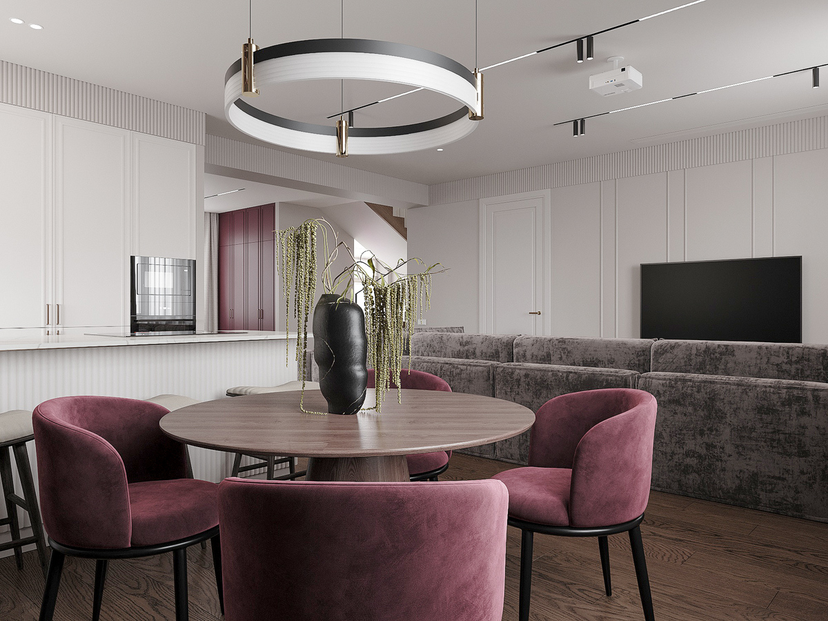 Современная классика в интерьере частного дома-13