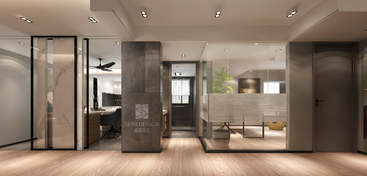 灰色界面的森溢设计 | 简明深度的人居空间-10