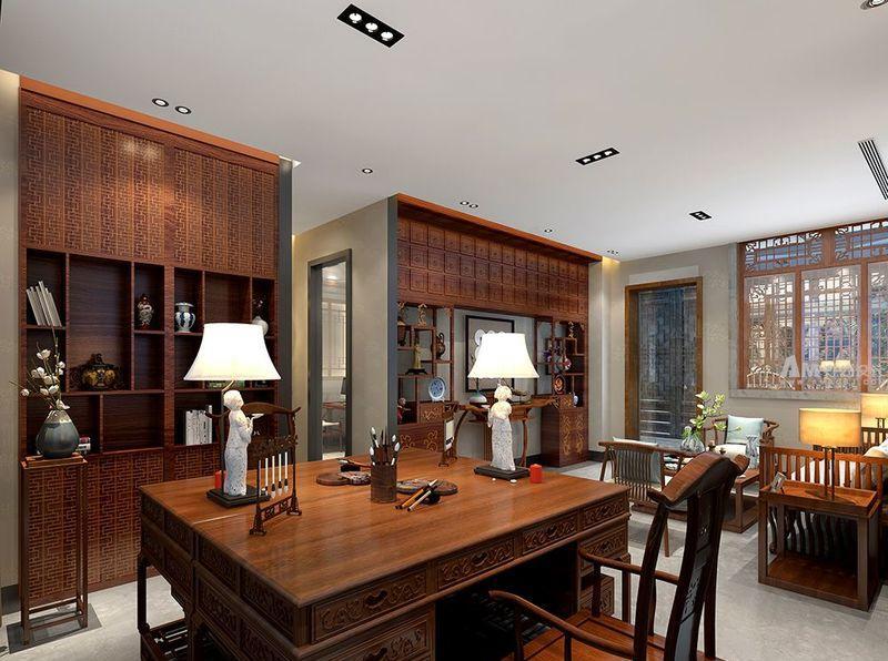 海地中式办公空间设计 | 传统与现代的完美融合-1