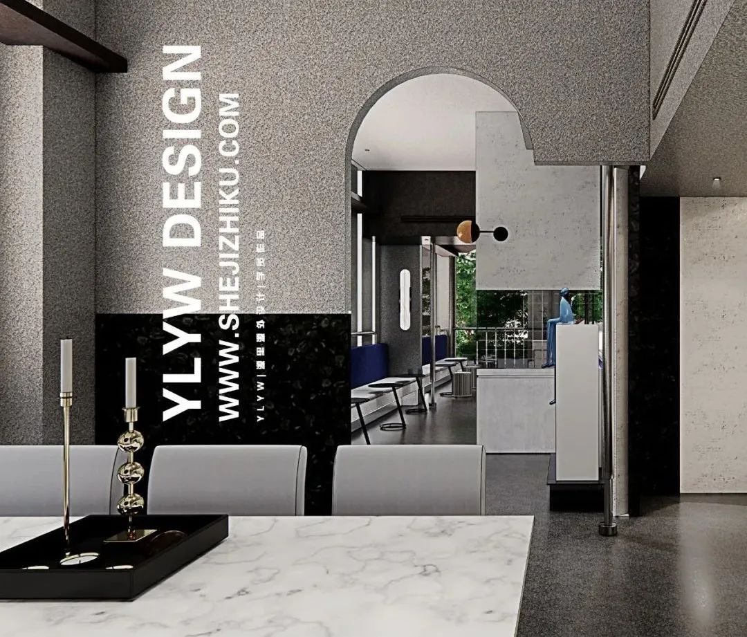 康定斯基灵感几何咖啡厅丨源里源外设计-16