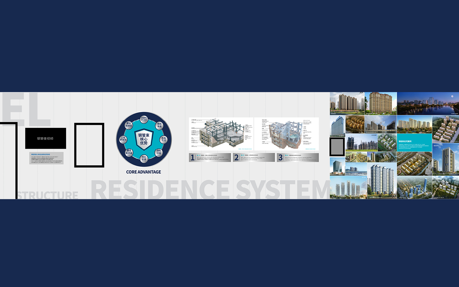 杭萧钢构品牌展示墙设计 | 创新版式与标准色融合-33