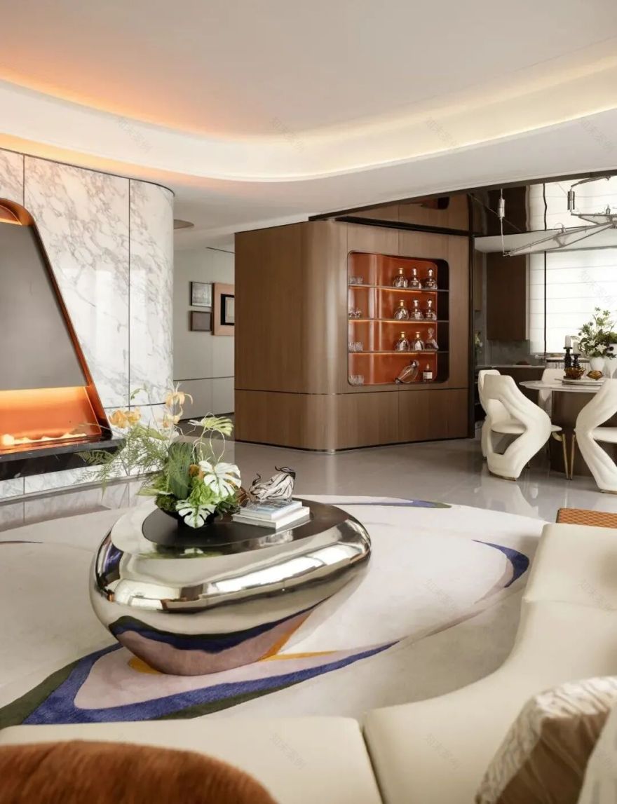 上荷设计新作|河北大榕树·海棠云颂样板间-23