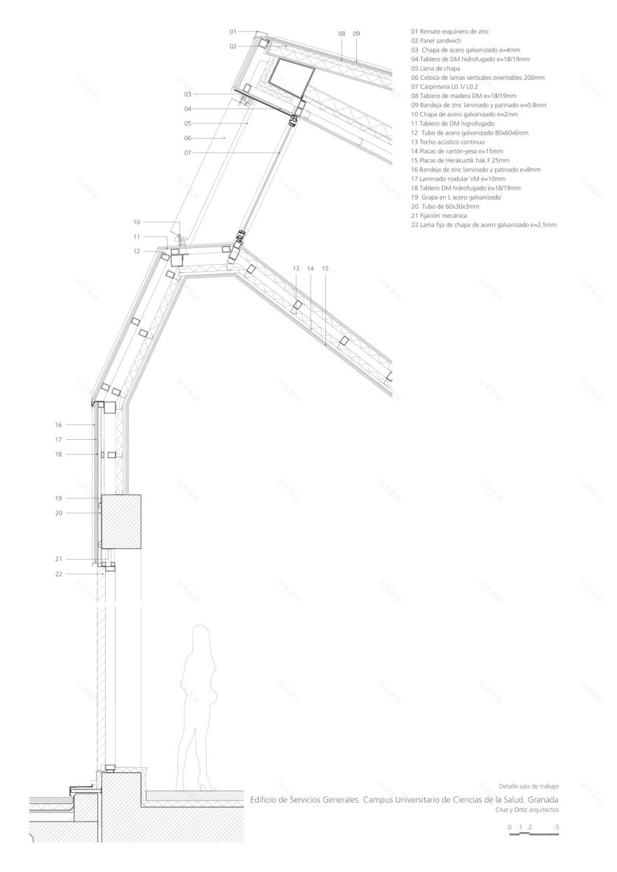 格兰纳达大学健康科学园区服务大楼 | 有机形态与多功能空间-42