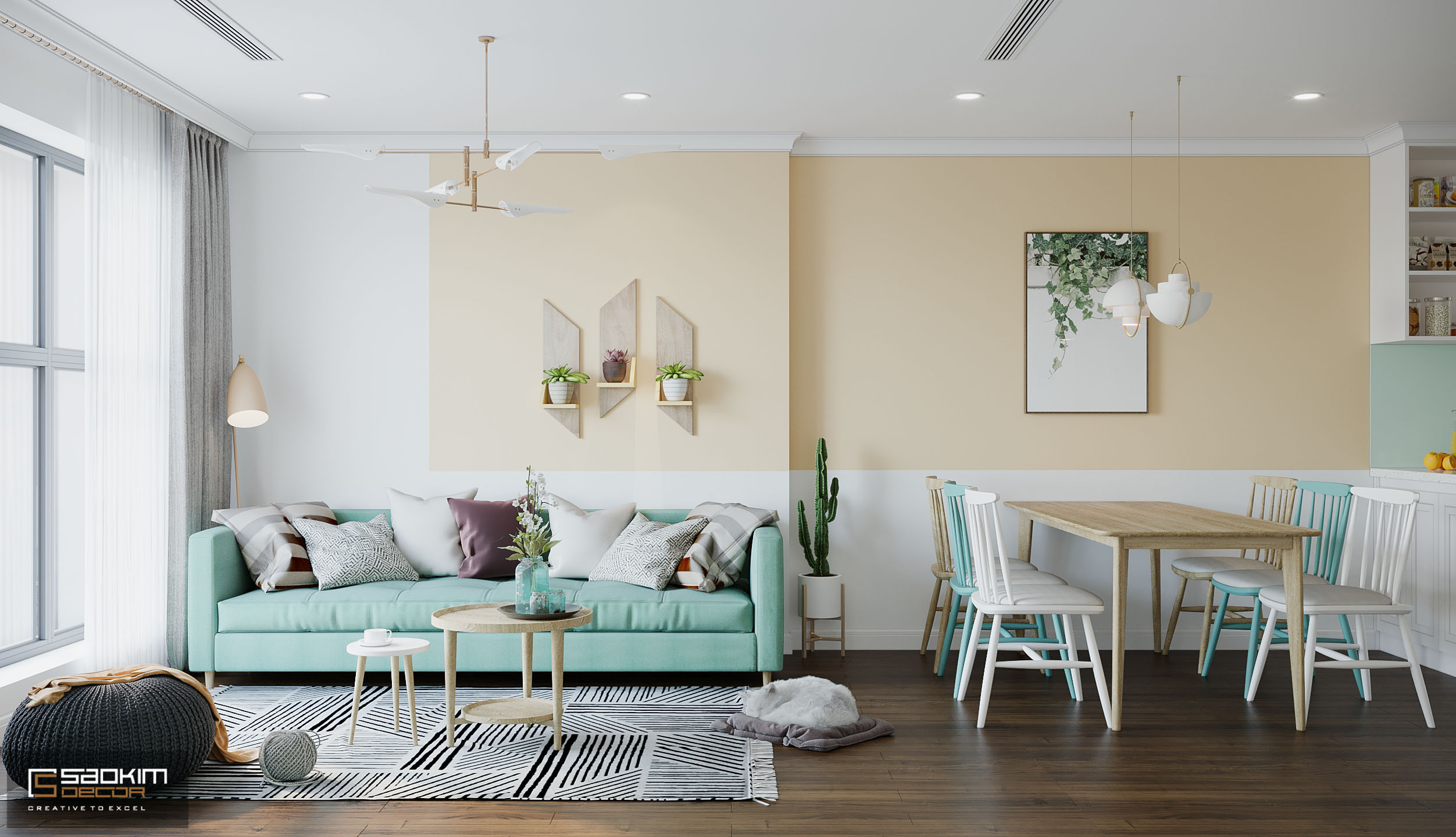 Sunshine Garden 公寓室内设计丨Sao Kim 有限公司-6