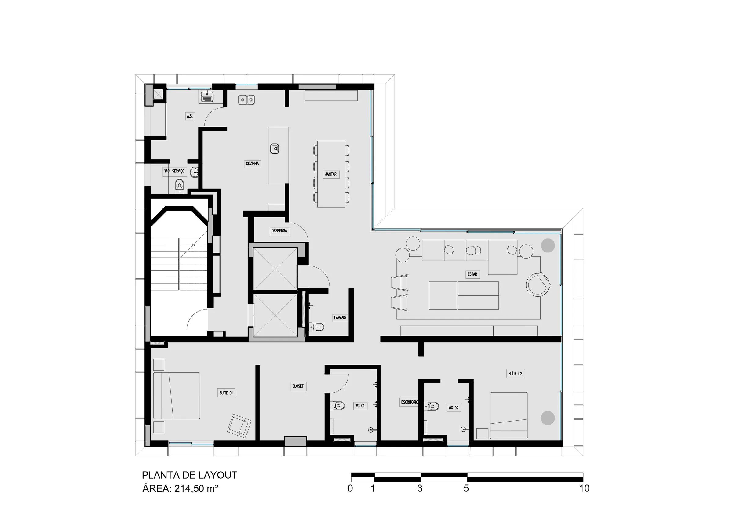 Nube Apartment 室内设计丨巴西圣保罗-43