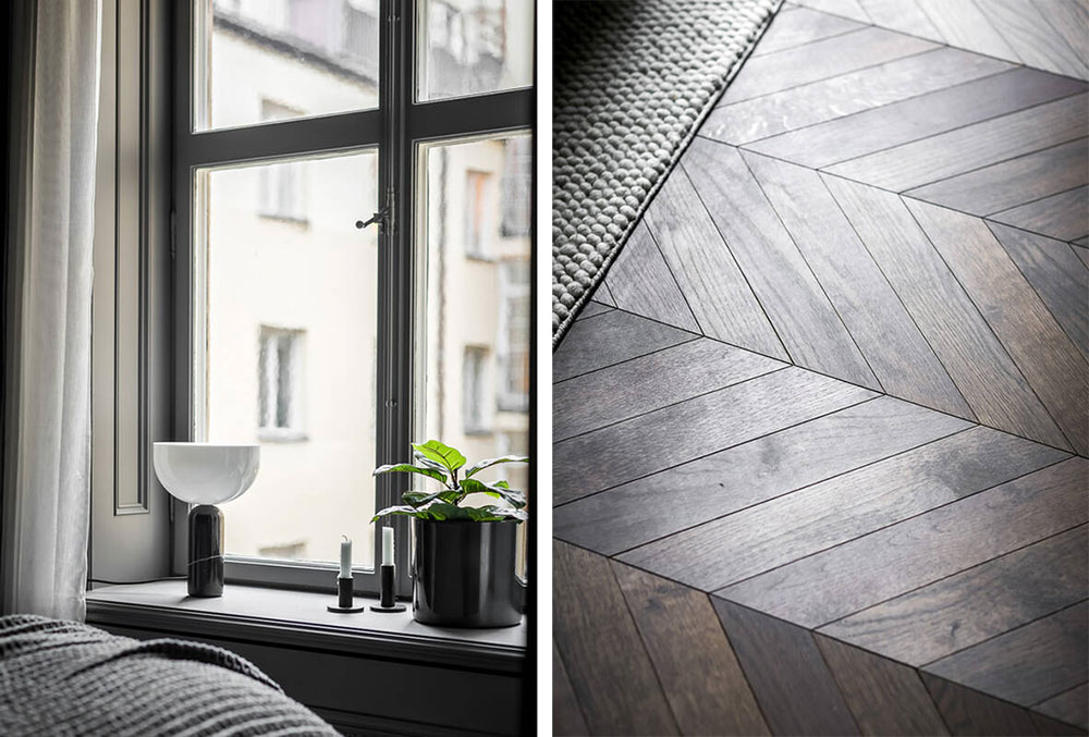 斯德哥尔摩时尚灰调小公寓,巧妙利用走道设计-16