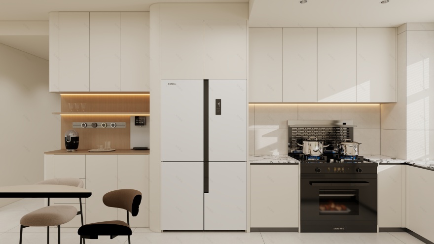 《天河·奶油絮语》治愈系家居全案设计丨中国广州丨广州市至雅设计装饰工程有限公司-57