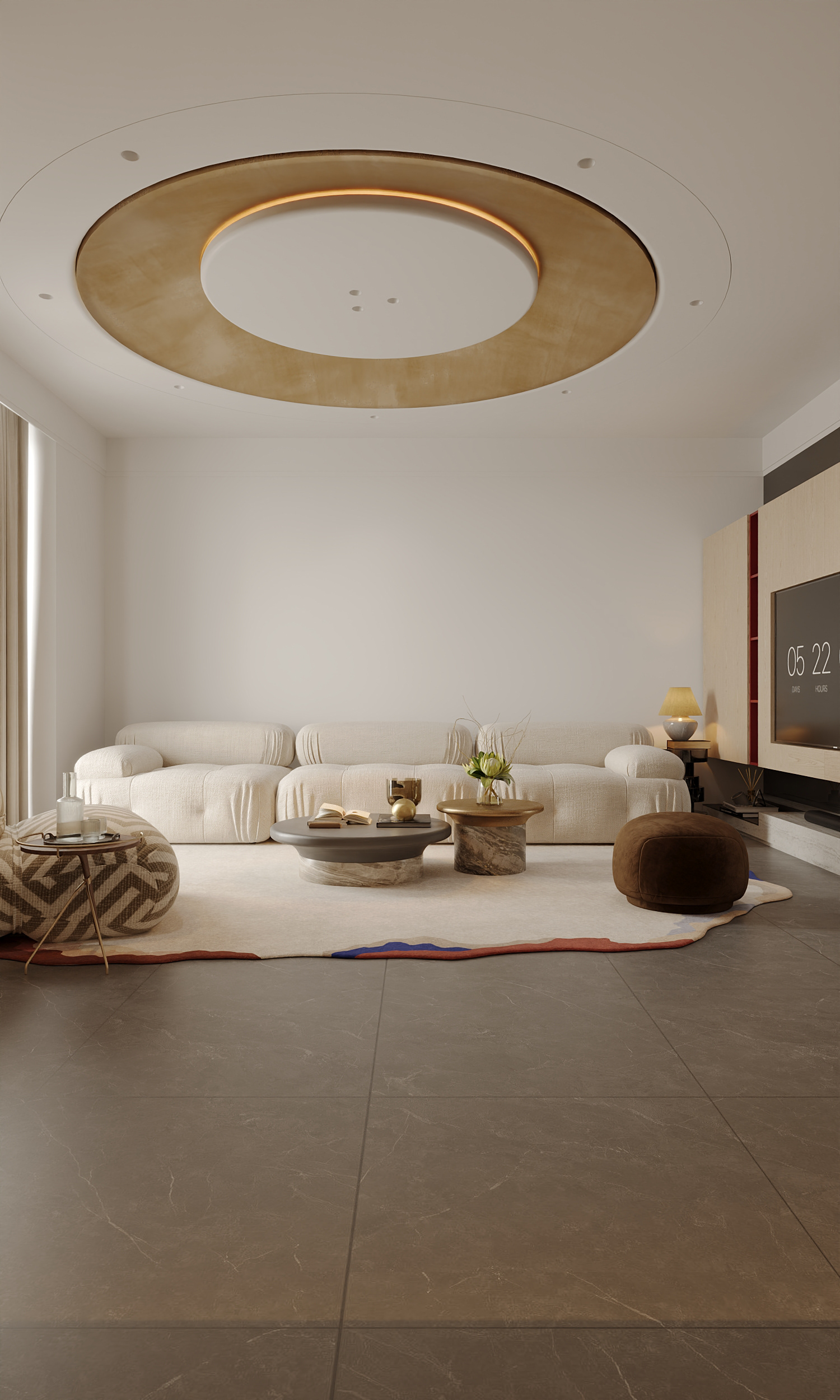 Full 3dsMax Vip Livingroom And Kitchen Scene-8
