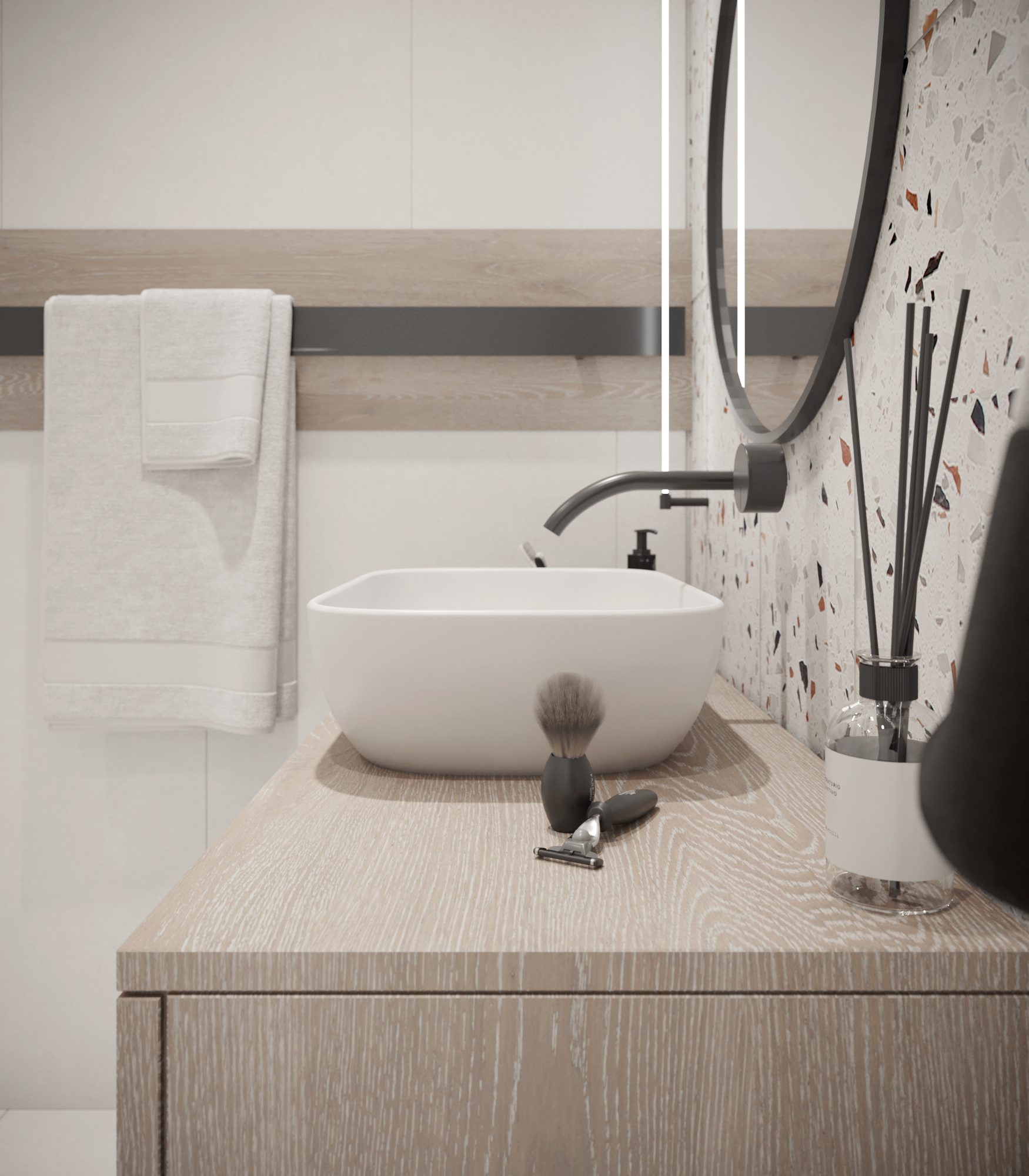 卧室室内设计丨俄罗斯莫斯科丨Alena Kokueva-15