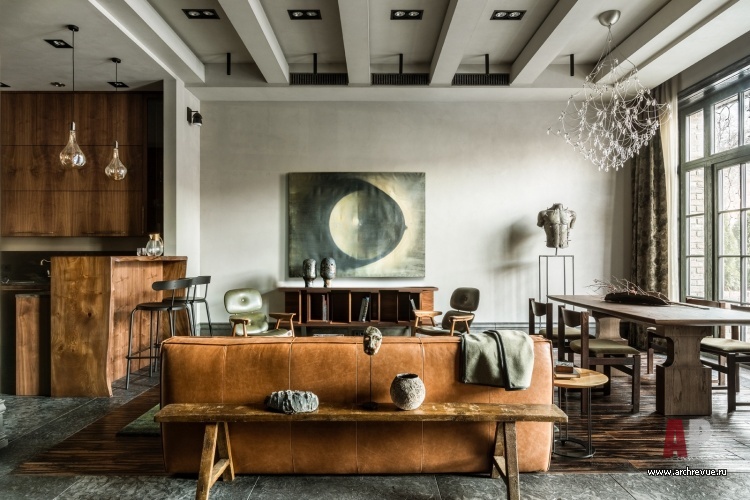 位于“Рассвет”的三层联排别墅（Loft风格）丨俄罗斯莫斯科丨Гуревич Тина,Попова Екатерина-6