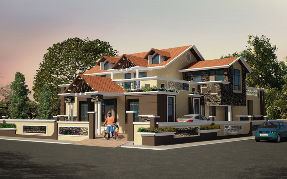 传统韵味——国际设计实验室打造私人住宅外观-6