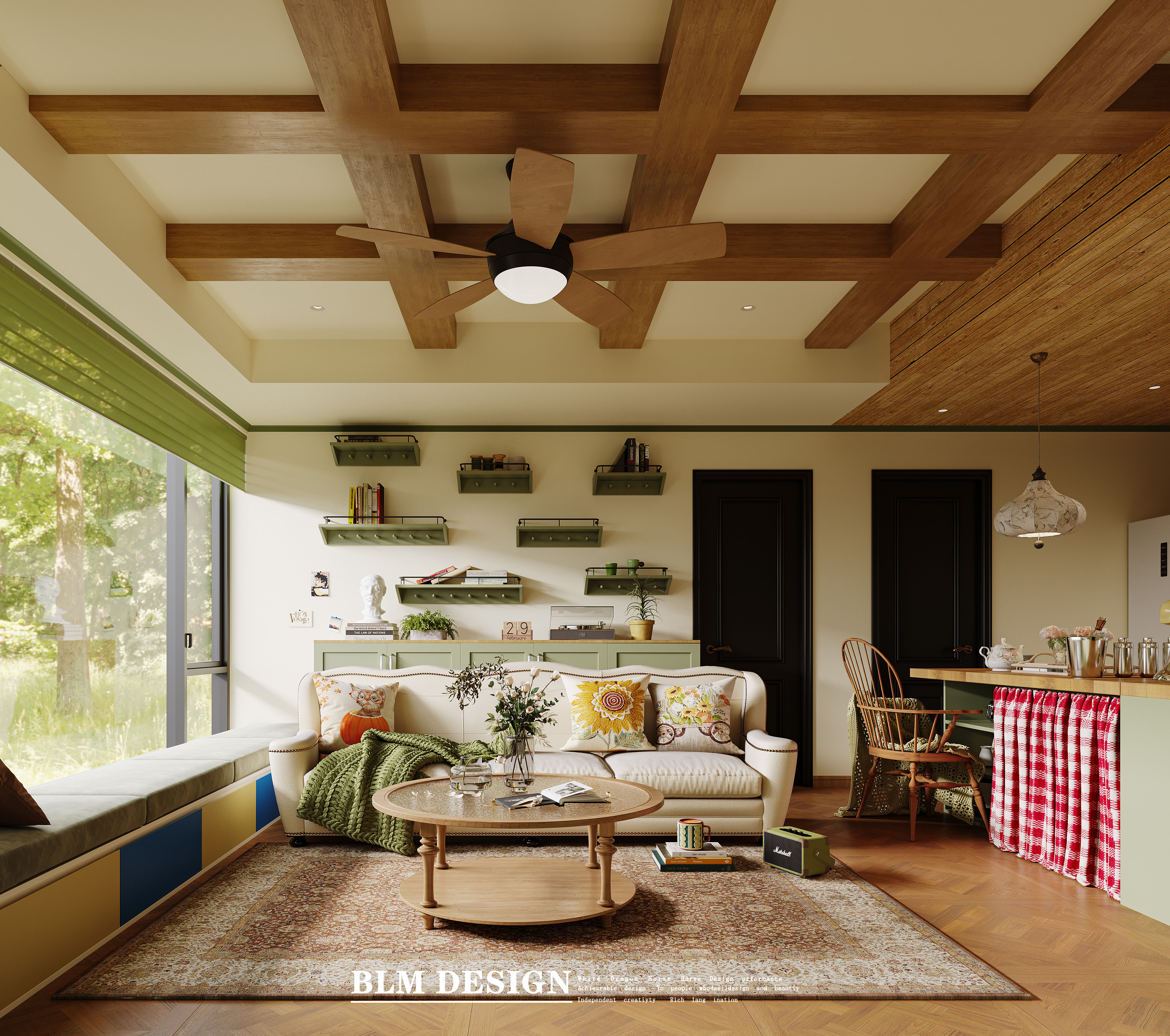 南洋风白龙马效果图设计制作-7