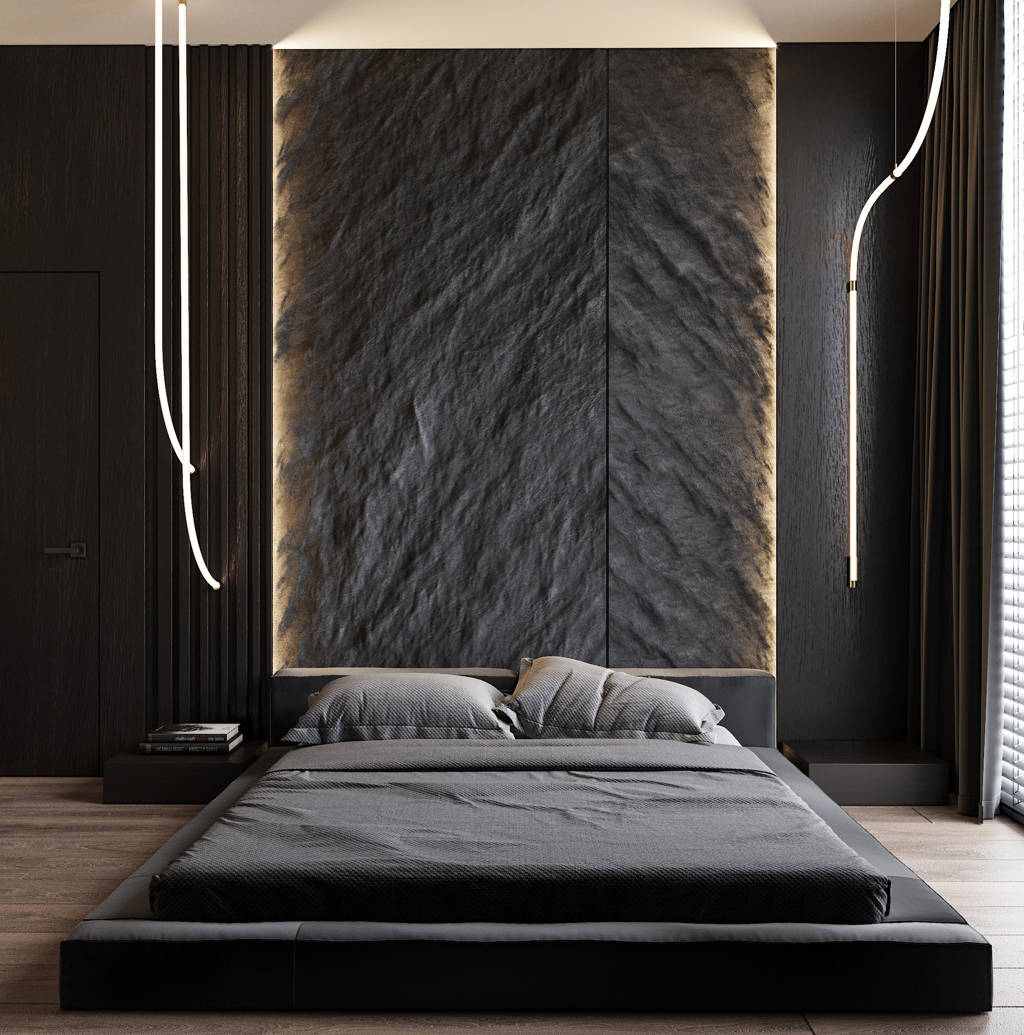 Gray Bedroom Design-0