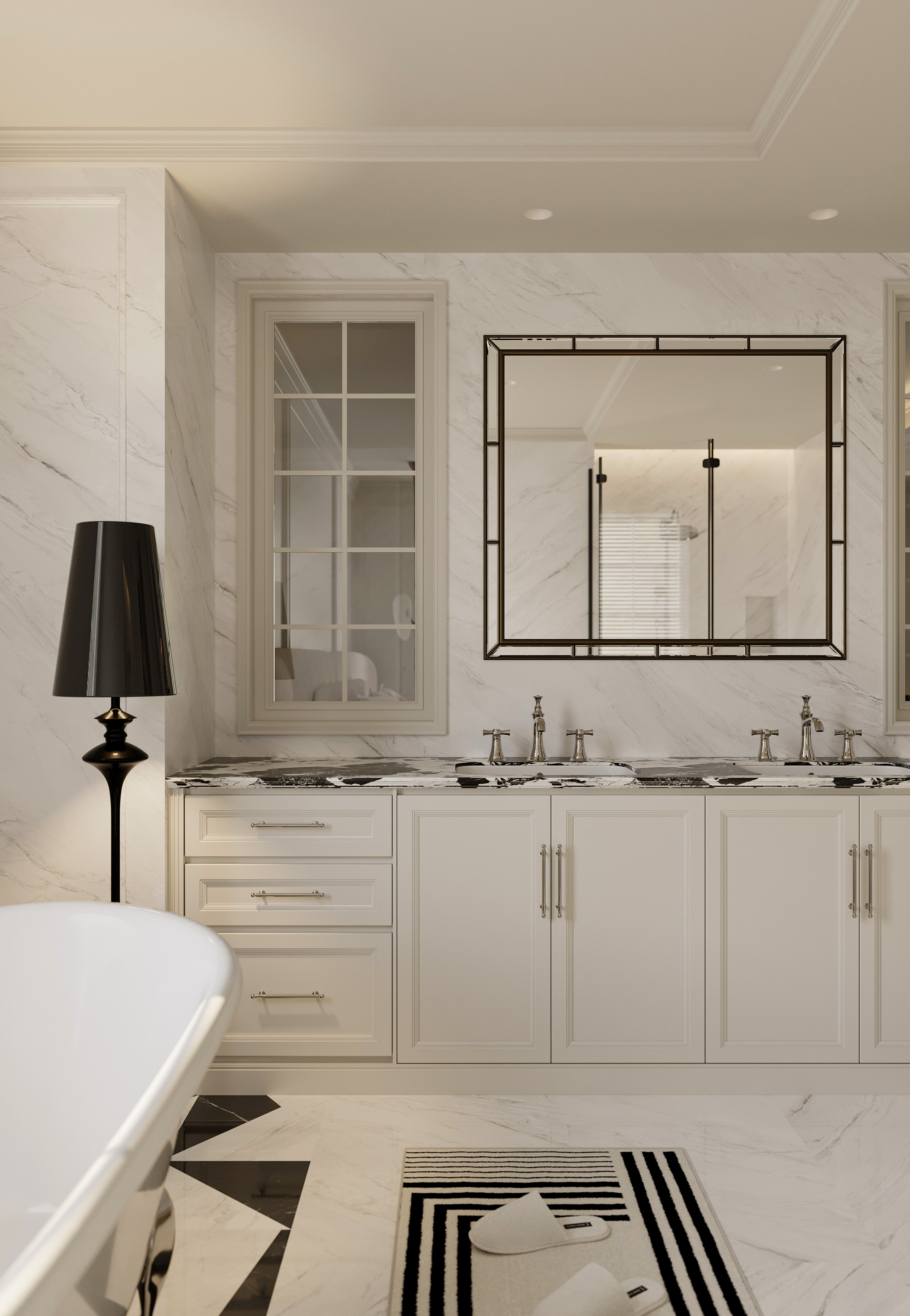 西派少城黑白法式丨月桂山设计事务所-27