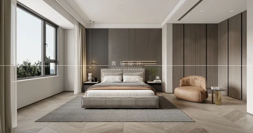 龙湖景粼天序平层设计丨青马别墅空间设计-35