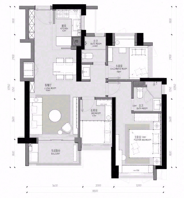 深圳紫云府93㎡样板间丨中国深圳丨SRD DESIGN 赛瑞迪普-14