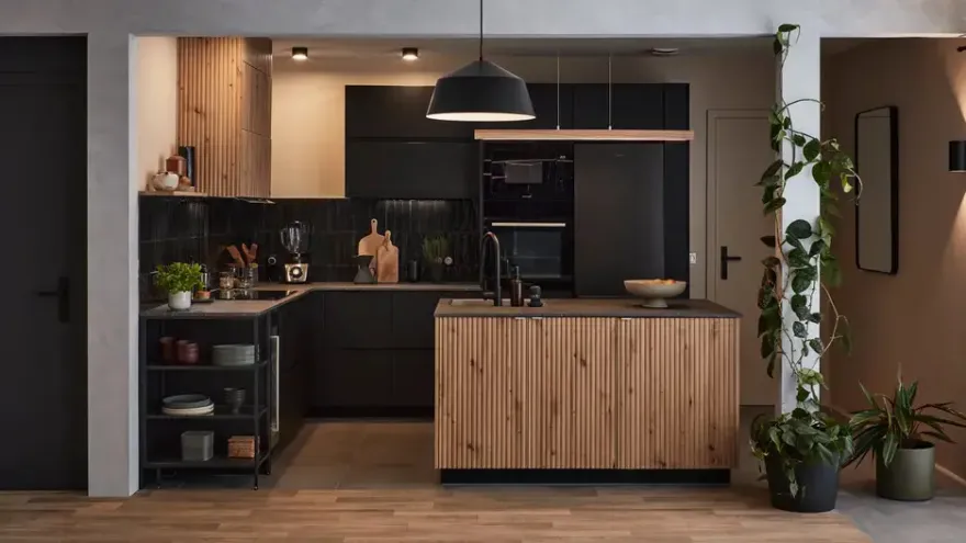 "Leroy Merlin 厨房 | 黑色与木质的完美结合"-14