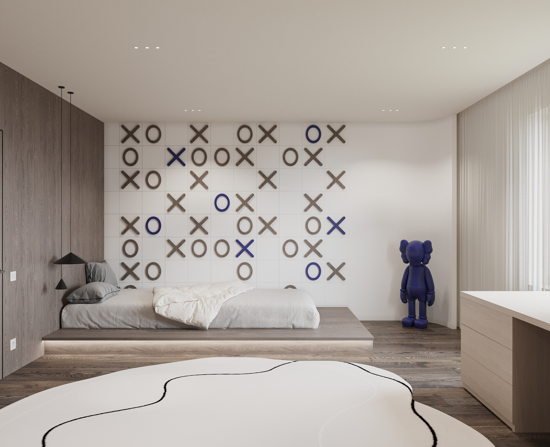 高级灰色系公寓设计 个性与美学的平衡-11