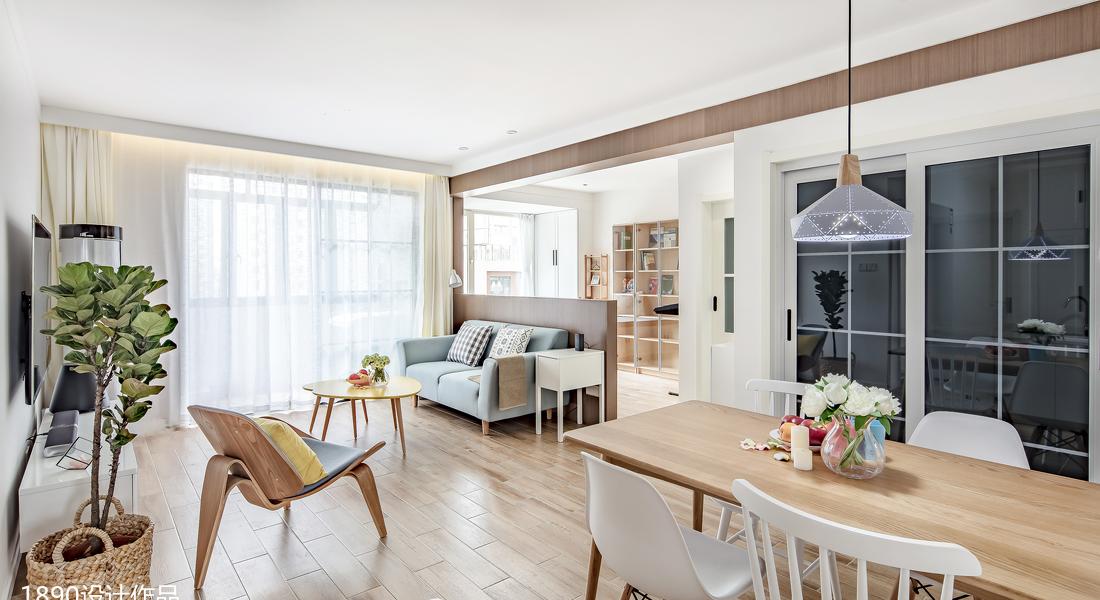 融合自然元素的北欧风小户型设计-0