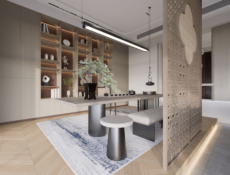 现代新中式禅意空间的极简美学-10