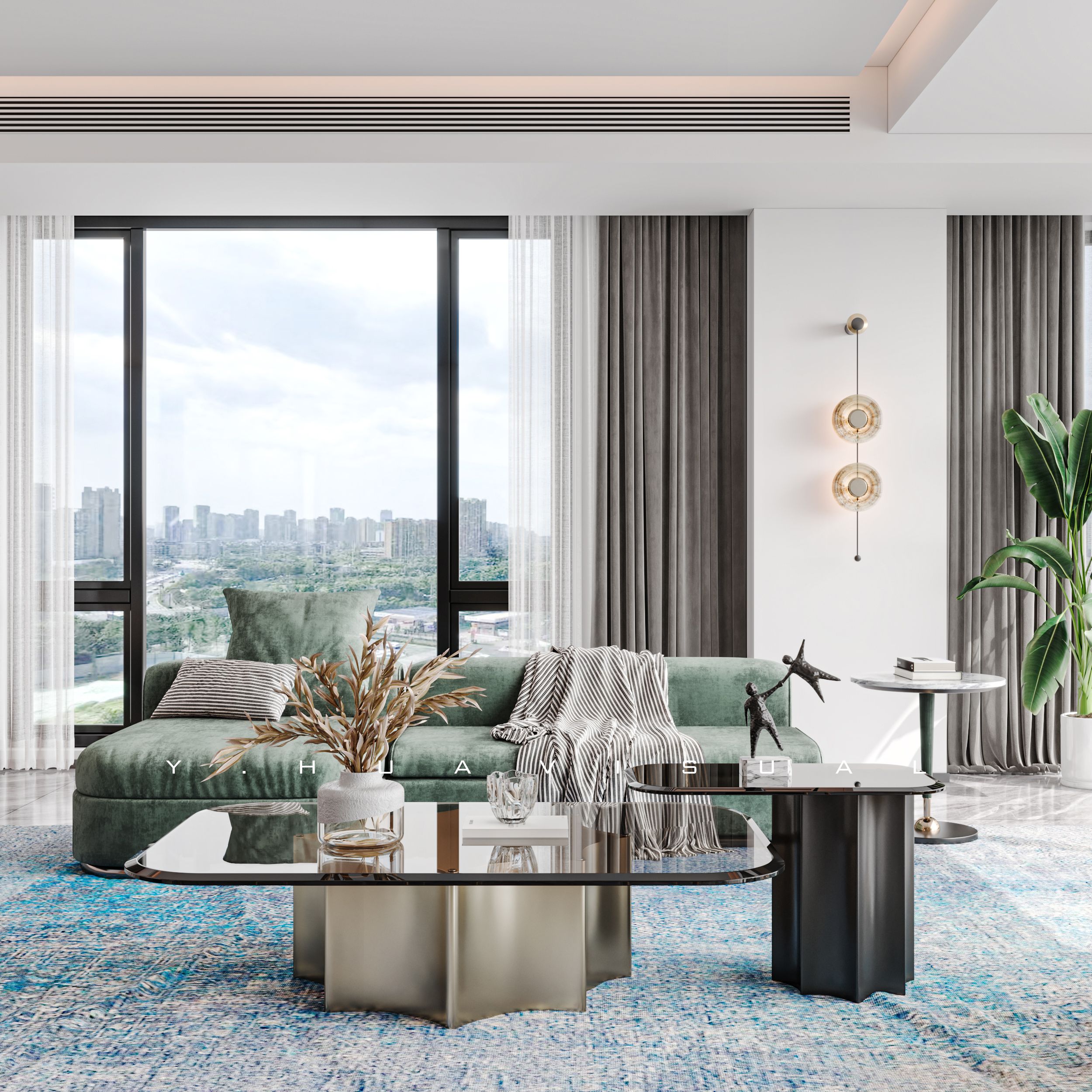 乙画视觉｜现代风｜大平层-5