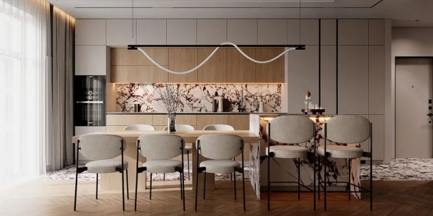 简约轻奢大平层设计丨BODES Studio-18