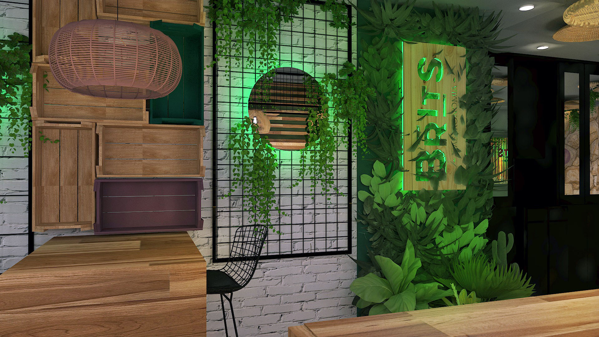 CENOGRAFIA AMBIENTAÇÃO - RESTAURANTE VEGANO-7