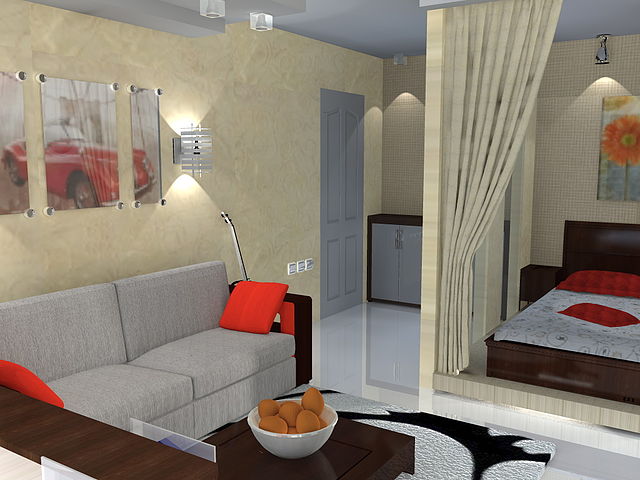 小面积一居室公寓设计-16