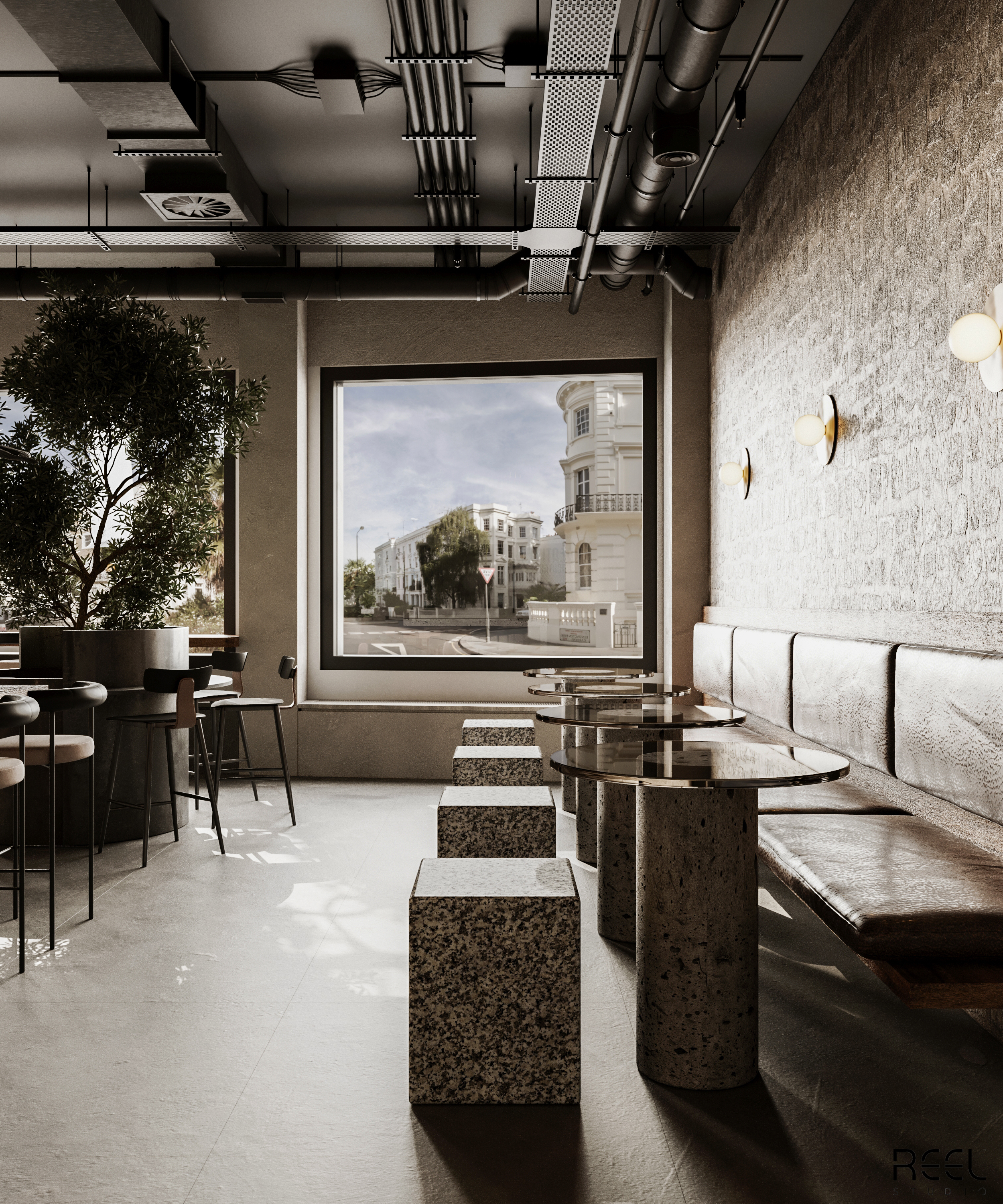 Industrial Cafe Design-4