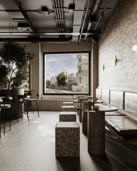 Industrial Cafe Design