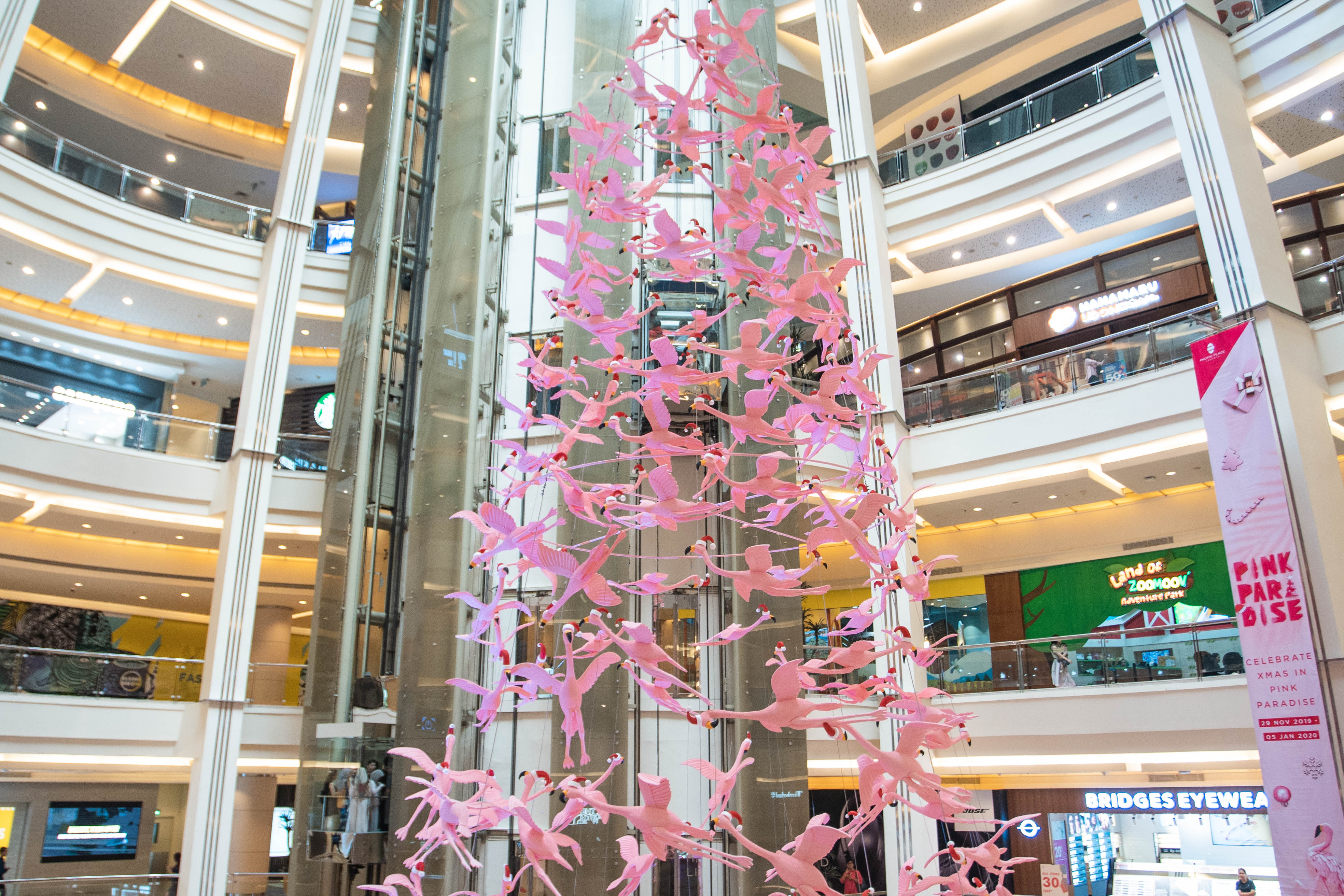 Pink Paradise - X-mas VM Mall Decor Installation-19