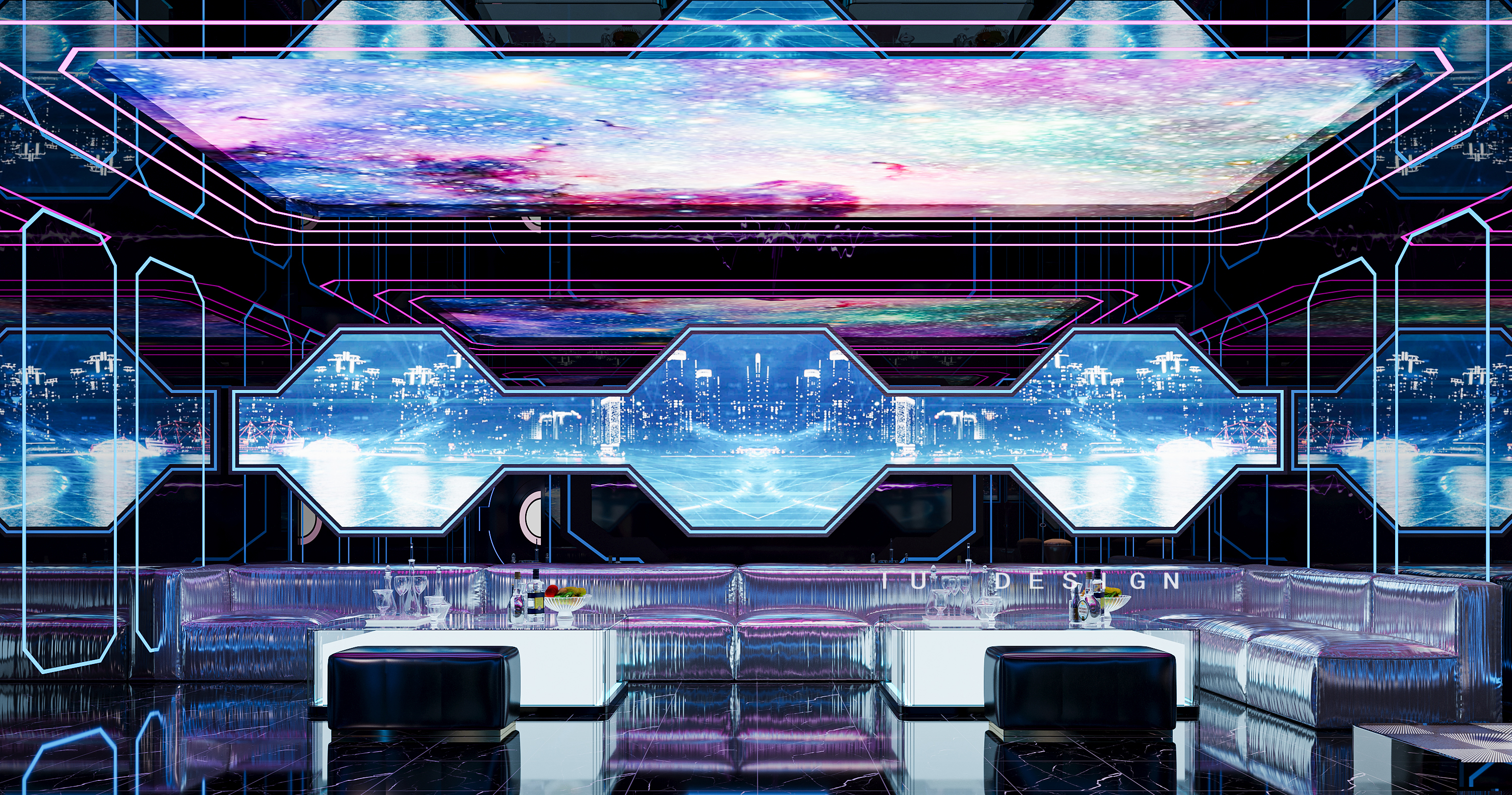 哎呦设计表现·科技风 KTV丨哎呦视觉-12