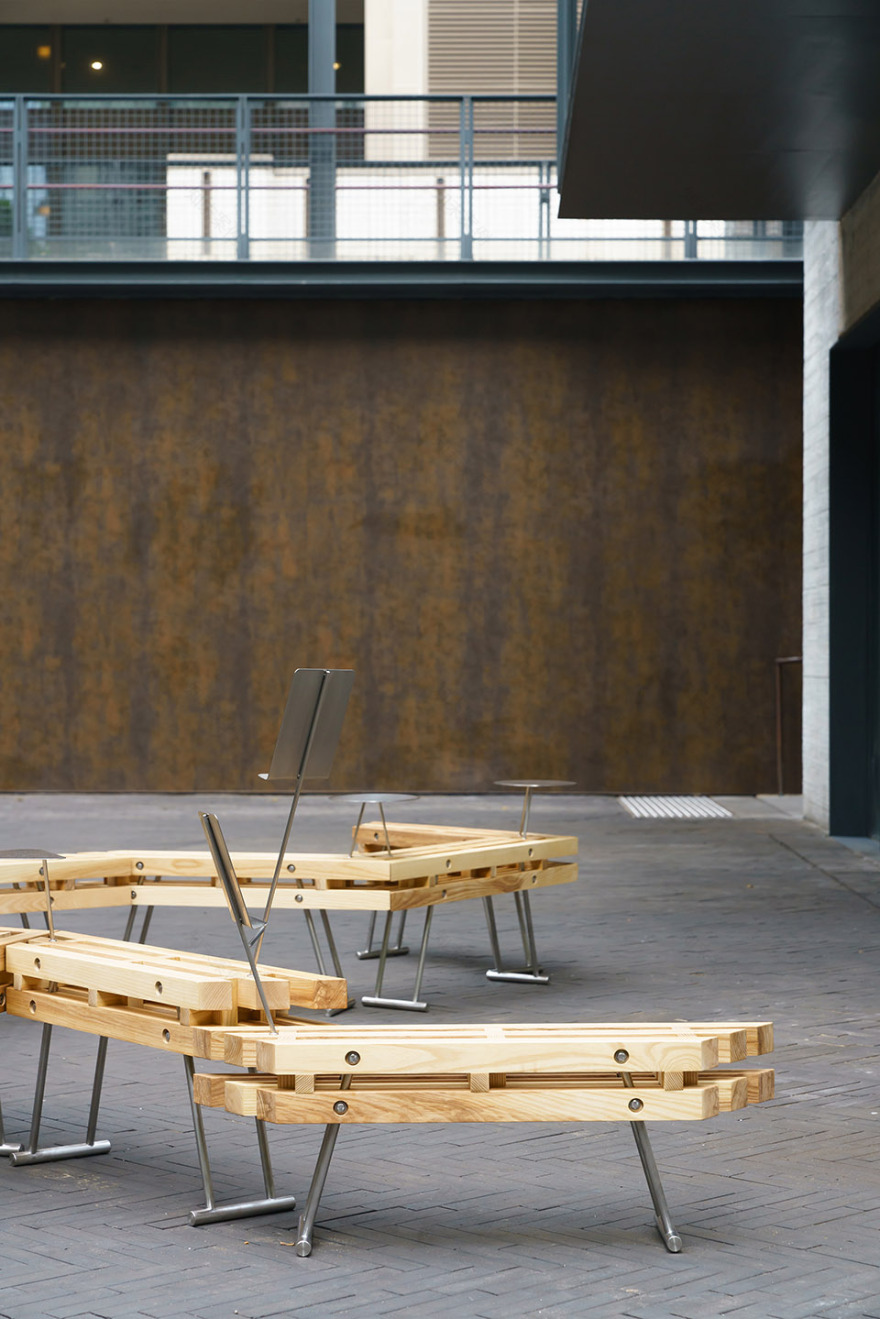 “连里枝”长椅装置丨纳研作室-27