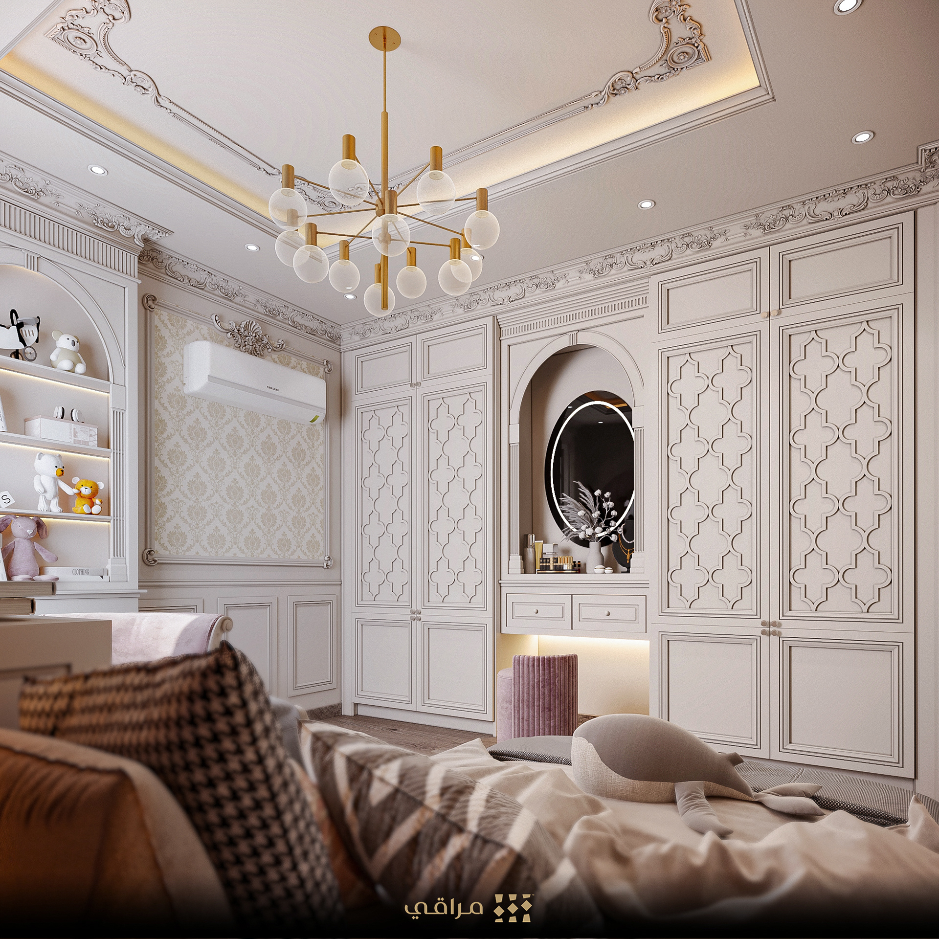 经典女孩房室内设计丨埃及-12