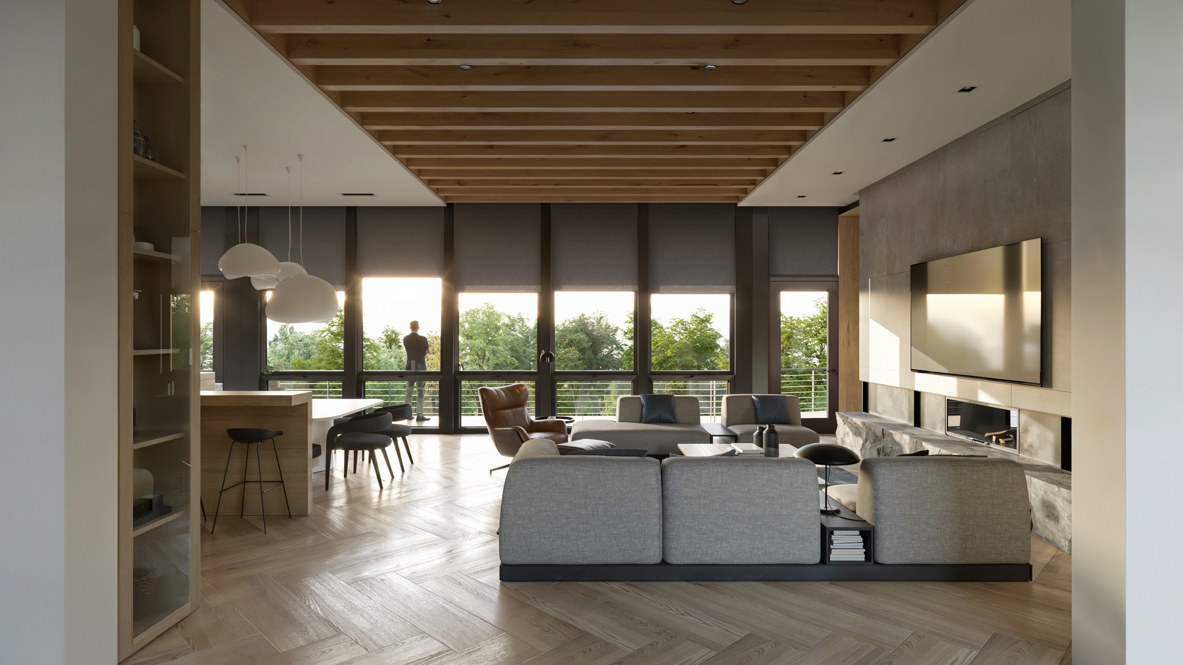 河润住宅(注:Riverrun直接音译可作里弗伦,但结合常见取名逻辑意译为河润更符合整体语境,Residence常见意思为住宅 ) 丨United StatesBoston-0