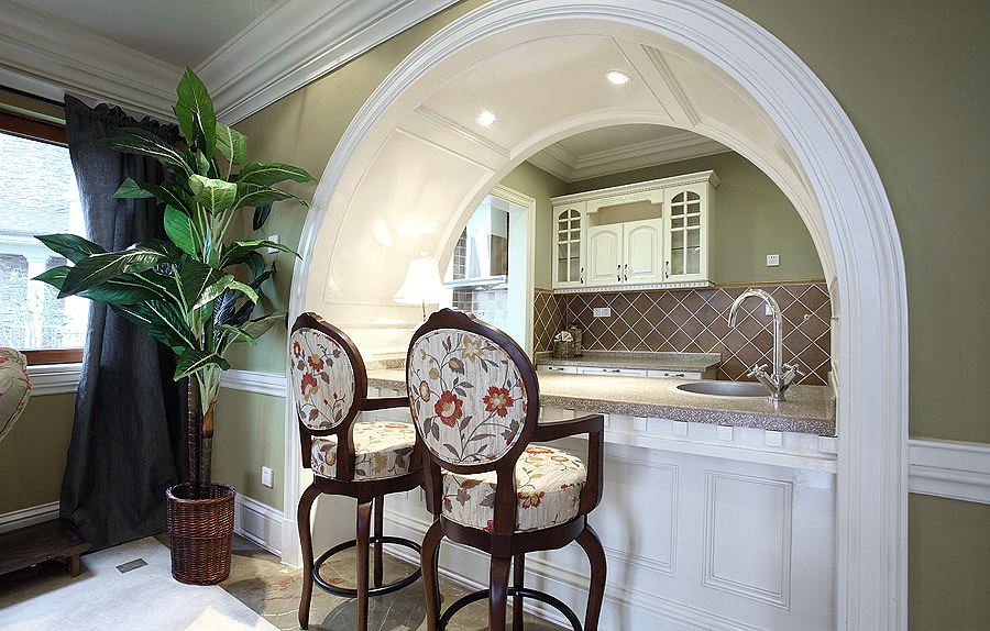 法式简约家装别墅样板房-2-1