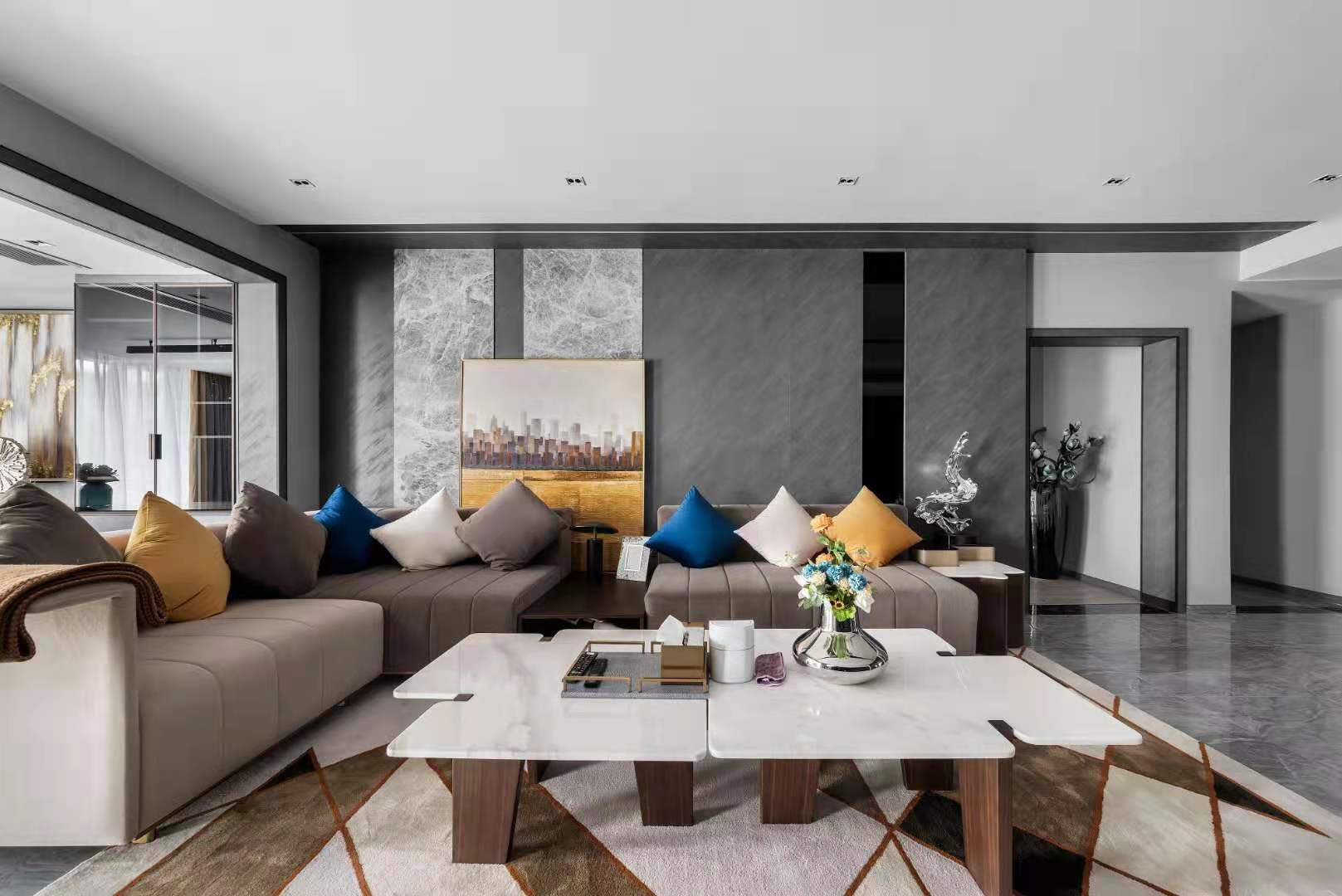 现代黑白灰下的温馨居所丨中国遵义丨陈国民设计团队-14