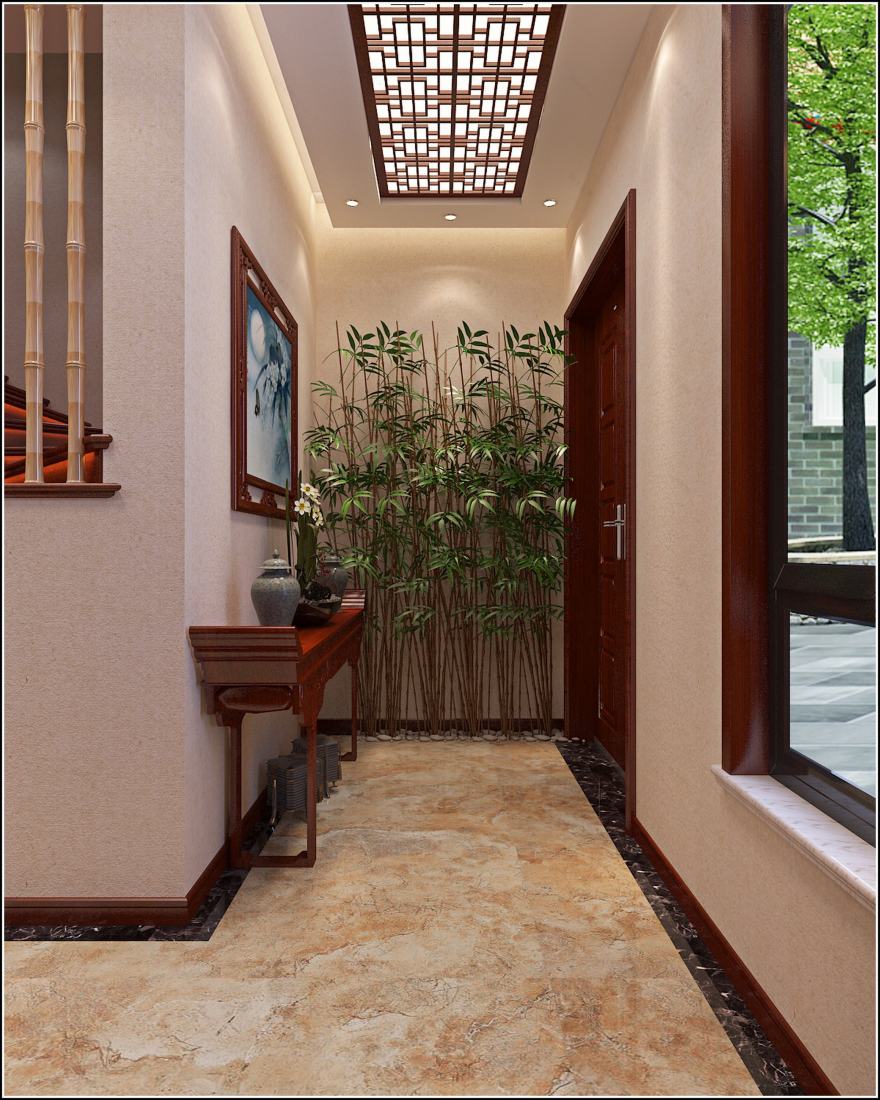 乡村洋楼的定制设计 | 红木纹理与协调空间的完美融合-10