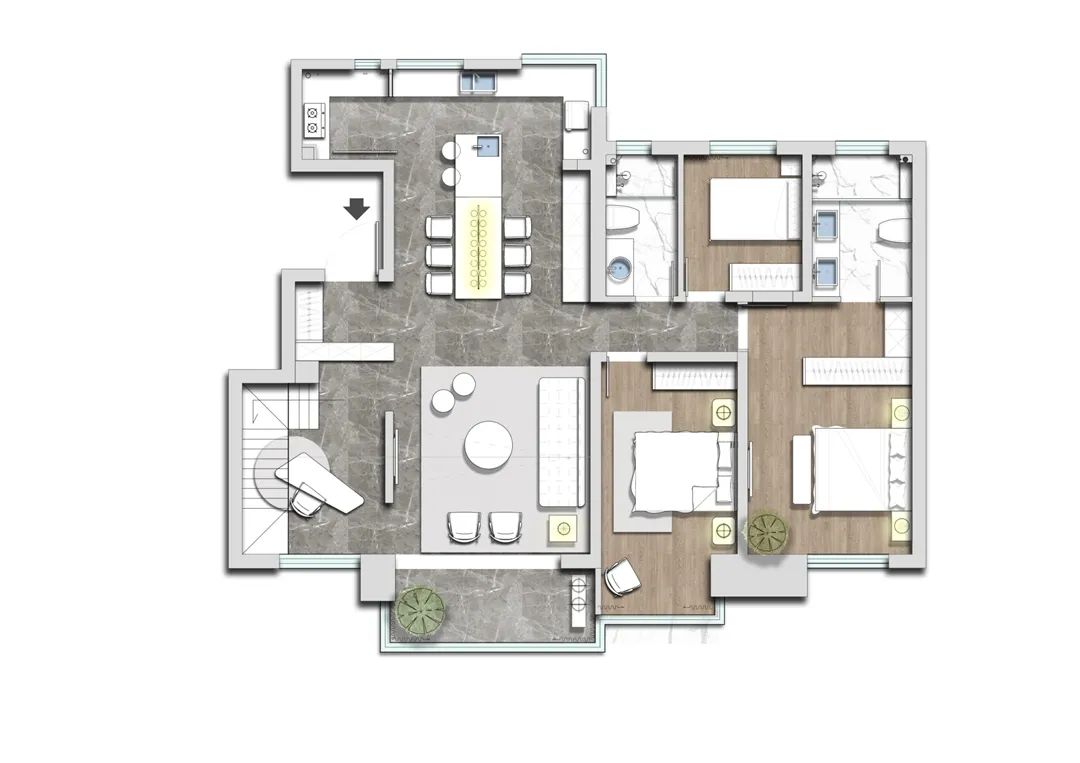 南湖艺境顶复现代简约设计丨青马别墅空间设计-26