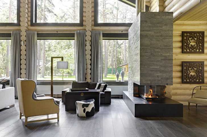 俄罗斯伏尔加河边的现代木屋-4