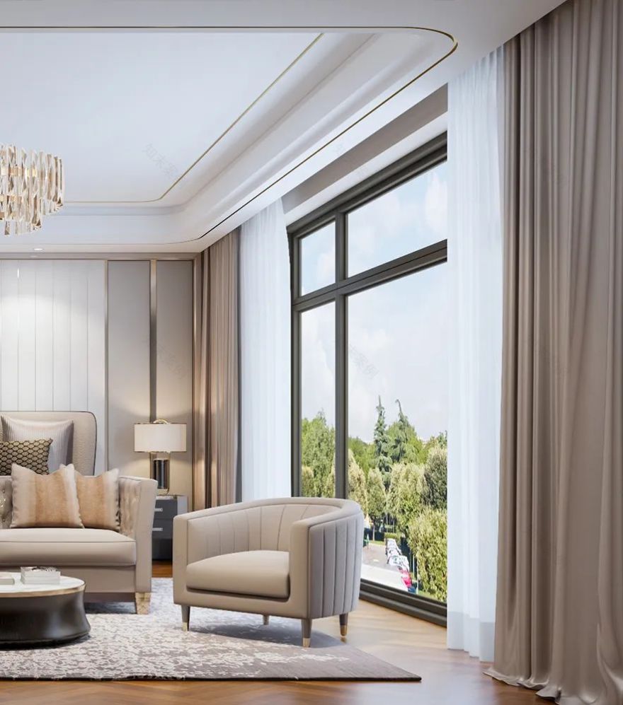 独栋别墅,1700㎡北京丽宫,典雅与现代交融之美丨中国北京丨方鲲国际设计事务所-33