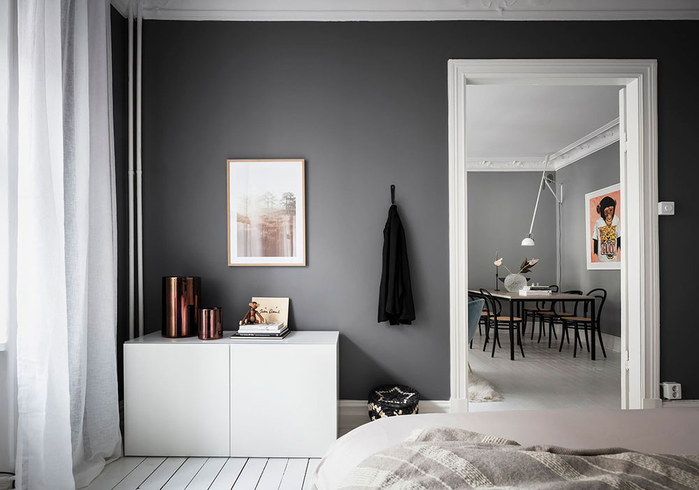 北欧风格清新公寓,色彩碰撞的宁静空间-16