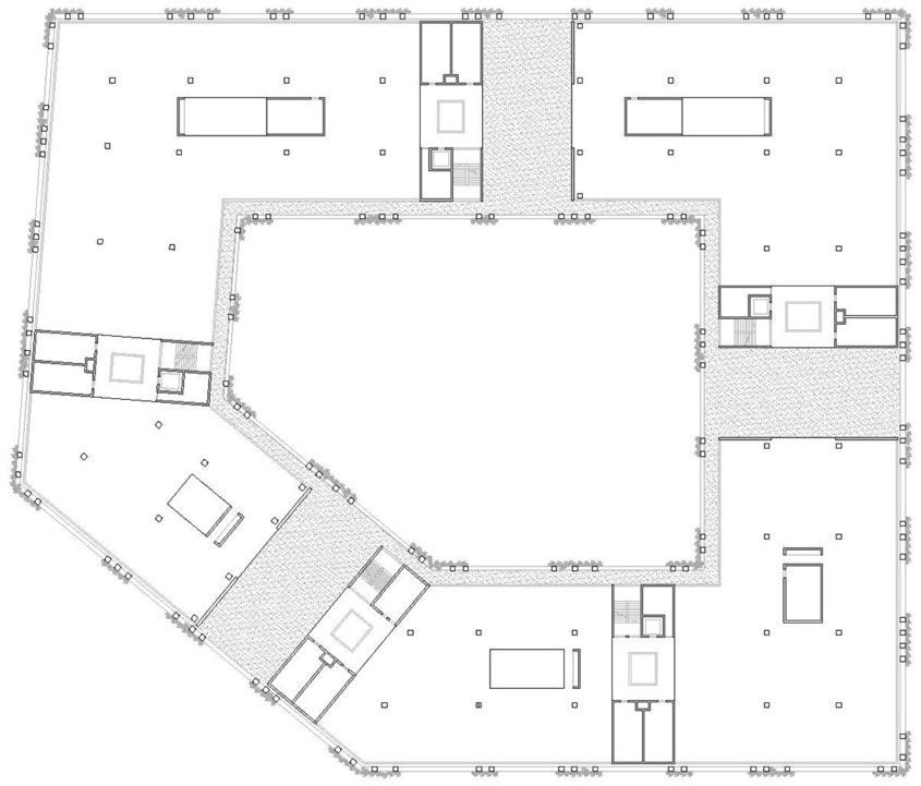 混凝土蕾丝 · 越南高科技园区的绿色办公楼-27