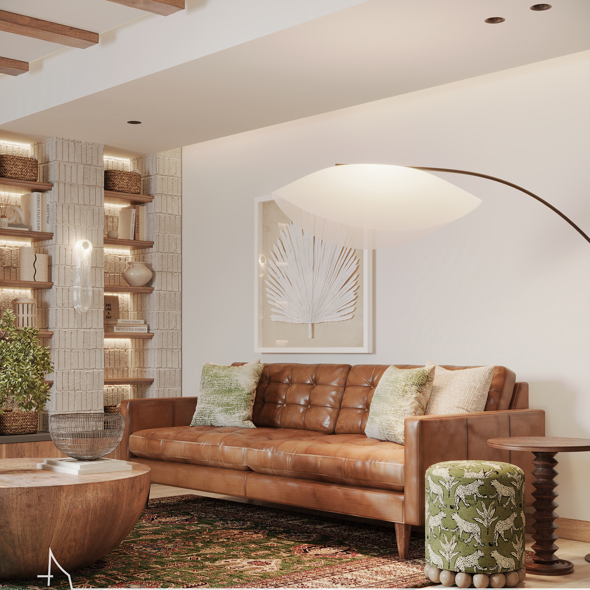 Warm Modern Rustic Reception Design-8